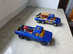 2x Matchbox Super Kings K6/11 Pick Up Truck "Team Honda" con copertura moto - Foto 1 di 21