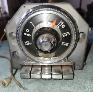 Radio Pushbtton 6v Mainline Customline Fairlane AM Ford 1955 55 OEM - Imagen 1 de 6