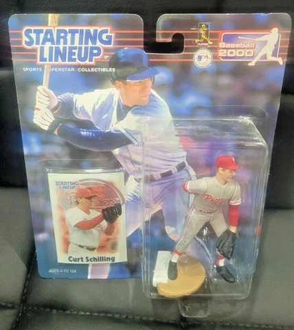 2000 CURT SCHILLING PHILADELPHIA PHILLIES BASEBALL STARTING LINEUP FIGURE & CARD Cover