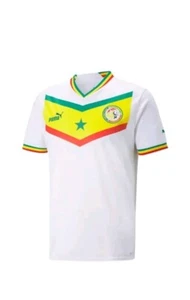 2024 AFRICAN CUP SENEGAL ORIGINAL HOME KIT FOOTBALL SHIRT WHITE CLEARANCE  - Picture 1 of 1