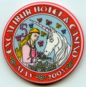 5 $ Excalibur May LE Chip Las Vegas 2003 - Bild 1 von 2