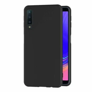 AICEK Cover per Samsung Galaxy A7 2018, Cover Samsung A7 2018 Nero Silicone Case - Foto 1 di 1