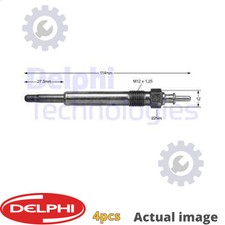 4X NEW GLOW PLUG FOR MERCEDES BENZ C CLASS T MODEL S202 OM 604 910 DELPHI 948MJ