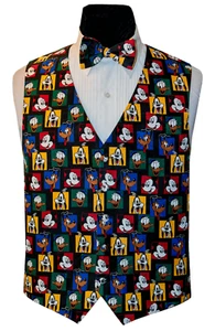 Mickey, Goofy, and Donald Tuxedo Vest and Bowtie - Picture 1 of 1