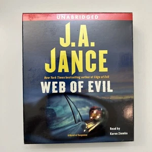Web of Evil: A Novel of Suspense Jance, J.A. Unabridged *NEW* - Picture 1 of 3