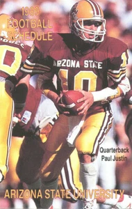 RARE-0DDBALL Paul Justin XRC RAMS BENGALS COLTS BEARS ASU Arizona St SUN-DEVILS - Picture 1 of 1