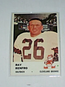 1961 Fleer 13 Ray Renfro Cleveland Browns EX/NM schön zentriert keine Knicke - Bild 1 von 2