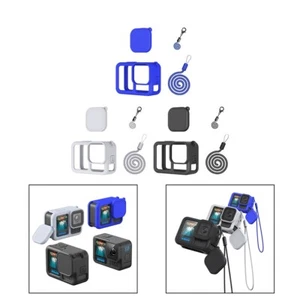 ??tui de protection en silicone facilement portable avec bouchon d'objectif pour - Photo 1/21
