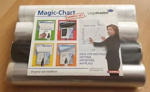 * NEU & OVP / Legamaster Magic-Chart / Sample Set / Black-Whiteboard-Flipchart * - Bild 1 von 3