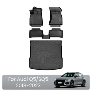 Car Full Set for Audi Q5/SQ5 2018-2023 TPE Rubber 3D Floor Mats and Cargo Liner - Bild 1 von 12