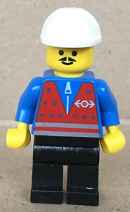 LEGO ® Minifigura Tren Tren Ferrocarril Trabajador Ferroviario Set 2126 Train Cars - trn053 - Imagen 1 de 2