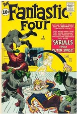 Fantastic Four #2 Facsimile Reprint Cover Only w/Orig Ads 2nd app FF 1st Skrulls