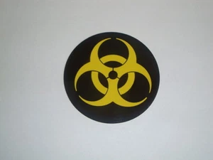 BIO HAZARD STICKERS x 2 Diameter 3"  - Picture 1 of 1