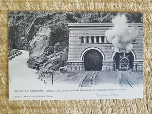 SIMPLON PASS,SWITZERLAND.VTG RAILROAD POSTCARD*P38 - Picture 1 of 2