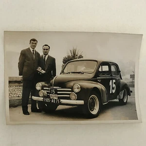 Vintage Renault 4CV Rally Rallye Racing Car Photo Photograph Print Renault 4 CV - Picture 1 of 4