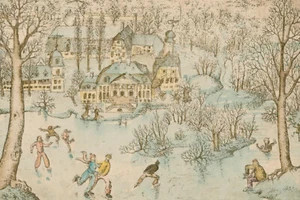 Bernd Günther 1944 Zwenkau bei Leipzig - arte RDA - placeres de invierno en Gaschwitz - Imagen 1 de 4