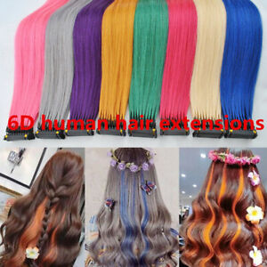 6D Pre-bonded Remy Real Human Hair Extensions 20gram 40strands  8Rows 14-30Inch
