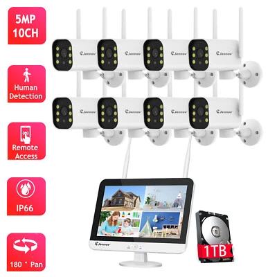 5MP Wireless Home Security Surveillance Camera System Outdoor WiFi Night Vision - Image 1 of 4