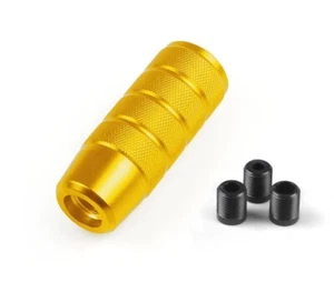 JDM Circle Easy Grip Knurled Gear Shift Knob LikeWise Style Non Slip Aluminum - Picture 1 of 5