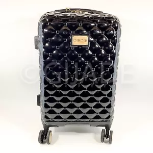 BeBe Suitcase Luggage Travel Carry On 21" Hard-Case Wheeled Spinner Black New - Picture 1 of 10