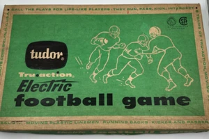 Gioco calcio elettrico vintage Tudor Tru-Action tutti i pezzi + istruzioni FUNZIONA! - Foto 1 di 15