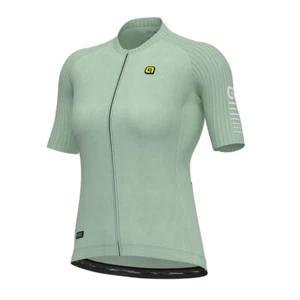 ALE Womens Cycling Jersey - Silver Cooling R-EV1 - Short Sleeve, Green L21201462 - Picture 1 of 4