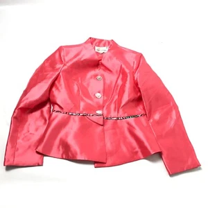 Giovanni Größe 8 Blazer Jacke rot Schößel Langarm Karriere Geschäft Arbeit Büro - Bild 1 von 7