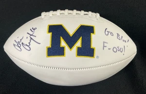 Adrian Arrington signiert & beschriftet "F-OSU" Michigan Wolverines Football JSA COA - Bild 1 von 6