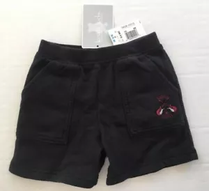 NWT Koala Kids 6-9 Months Black Rock & Roll Guitar Pull On Sweat Shorts - Picture 1 of 2