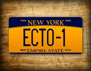 Ghostbusters Movie Prop License Plate New York ECTO-1 Novelty Auto Tag - Picture 1 of 5