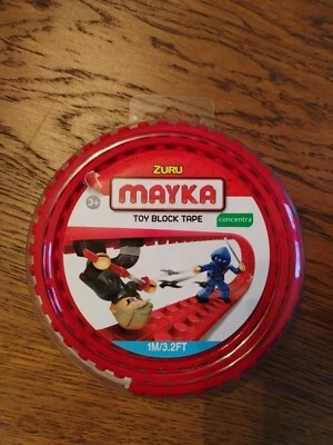 Zuru Mayka Toy Block Tape - 1m, multiple colours, cut, shape, stick, build,reuse - Image 1 of 2