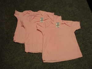 (3) NUEVA Camiseta Camiseta Piel De Conejo Rosa Bebé Infante Hombro Regazo Talla 6M o 12M - Imagen 1 de 4