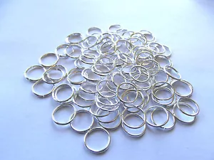 Silver Colored Jump Rings. 4mm Approx. 100 Pieces. - Picture 1 of 1
