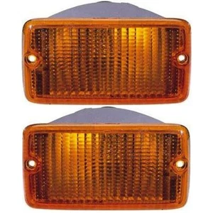 Turn Signal Light For 97-2000 Jeep Wrangler (TJ) Plastic Lens LH & RH Set of 2 - Picture 1 of 11
