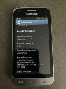 Samsung SPH-L300 4GB Silver - Sprint- Smartphone - Untested (for parts) - Picture 1 of 5