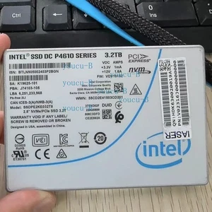 3.2TB Intel P4610 Enterprise SSD U.2 2.5" Solid State Drive SSDPE2KE032T8 - Picture 1 of 4