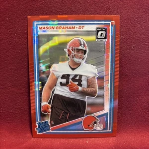 2025 Donruss Mason Graham Optic Preview Red Pandora #340 Rated Rookie Browns - Bild 1 von 2