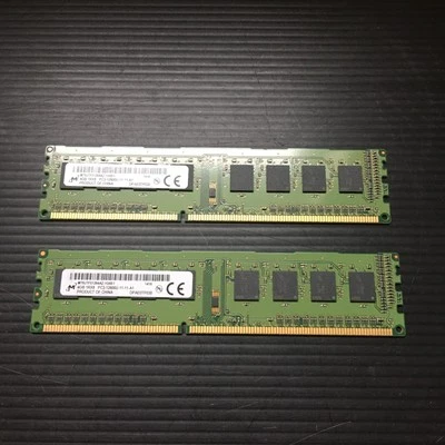 2 PCS Micron MT8JTF51264AZ-1G6E1 4GB PC3-12800U -11-11-A1 DDR3 PC Memory - Image 1 of 4