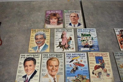 1983 The Saturday Evening Post Magazine Lot 9 Issues Xmas, General Motors, Paul  - Image 1 of 2