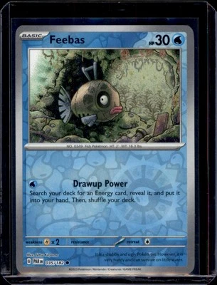 Feebas SV04: Paradox Rift Pokemon 035/182 Reverse Holo NM+ - Image 1 of 2