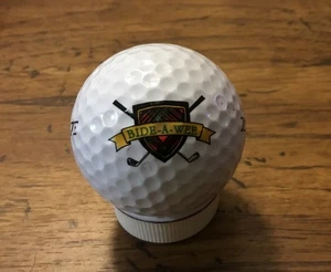 Pelota de golf con logotipo de campo de golf BIDE-A-WEE ~ Portsmouth, Virginia ~ Top Flite ~ Pure Distan - Imagen 1 de 4