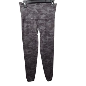 Spanx Camo Seamless Shaping Leggings Gray XL/TG High Waist Tummy Control - Picture 1 of 6