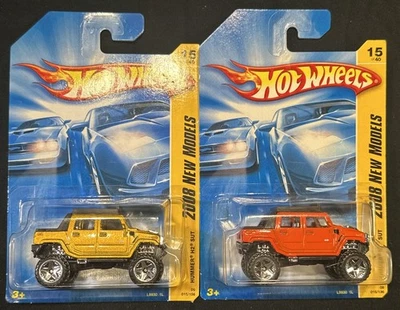 Hot Wheels 2008 New Models 15/40 Gold & Orange Hummer H2 SUT - Image 1 of 2