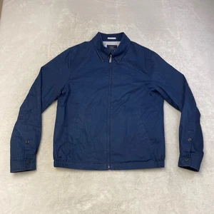 Chaqueta Brooks Brothers 346 Para Hombre Cremallera Completa Algodón Azul Marino Cuello M Mediana - Imagen 1 de 8