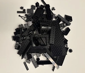LEGO Black Mixed Sizes Building Blocks 8oz 1/2 Lb Approx 120-150pcs - Picture 1 of 2
