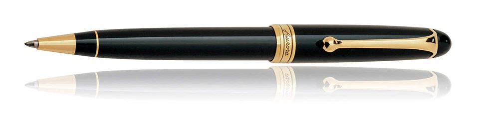 Aurora 88圆珠笔黑色带金色装饰 — 第 1/1 张图片