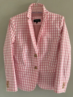 Новый Talbots женщины маленький имбирь с подкладкой куртка, PInk/белый 12P - Изображение 1 из 4