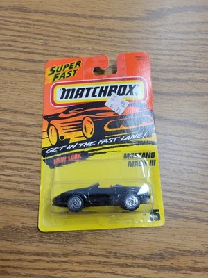 Caja de cerillas 1996 #15 Mustang Mach III NUEVO EN CAJA NUEVO EN PAQUETE RETIRADO, negro  Foto 1 de 2