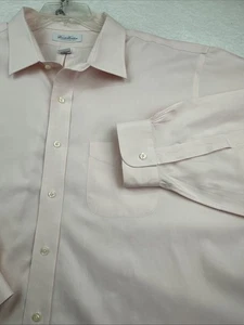 Camisa de vestir Brooks Brothers clásica de manga larga rosa claro sin planchar para hombre 20-37 - Imagen 1 de 20