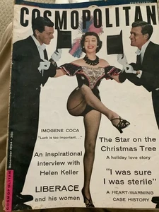 1954 DECEMBER COSMOPOLITAN MAGAZINE - IMOGENE COCA Cover, Liberace, Helen Keller - Picture 1 of 3